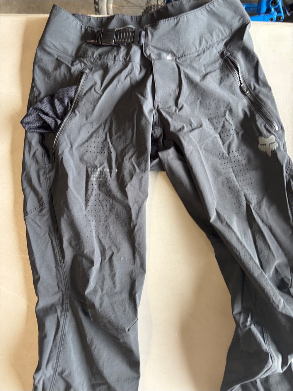 Fox Gray Kids Performance Joggers with Venting and Zip Pockets